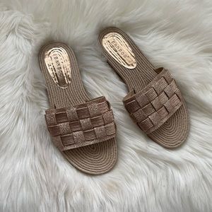 Silver and Rose gold sandals